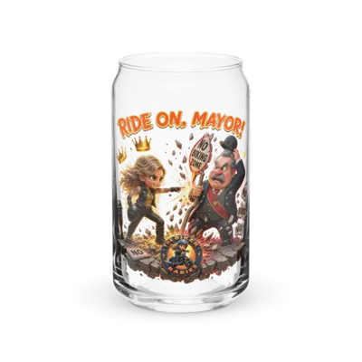 Ride On Mayor 16oz Can Glass