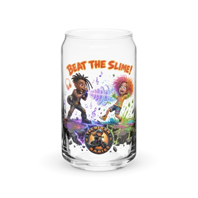 Beat The Slime 16oz Can Glass