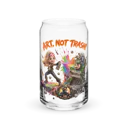 Art Not Trash 16oz Can Glass