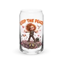 Cinnamon Keep The Peace 16oz Can Glass