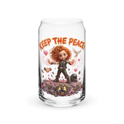 Cinnamon Keep The Peace 16oz Can Glass