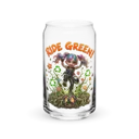 Harper Ride Green 16oz Can Glass