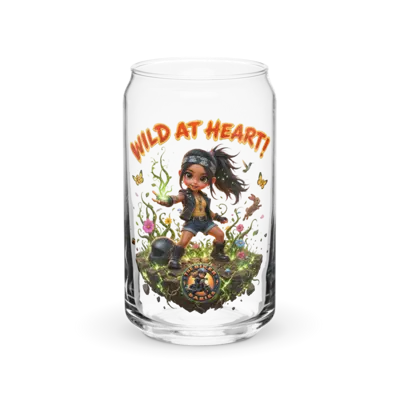 Leilani Wild At Heart 16oz Can Glass