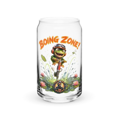 Turbo Toad Boing Zone 16oz Can Glass