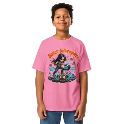 Amara Built Different Kids T-Shirt