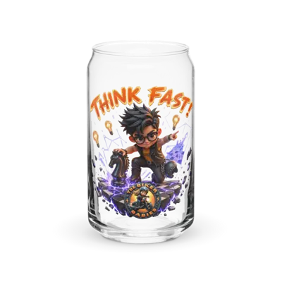 Arjun Think Fast 16oz Can Glass