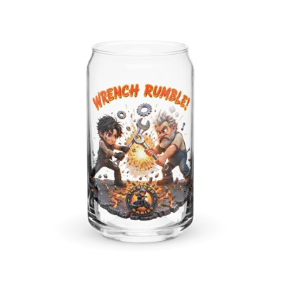 Wrench Rumble 16oz Can Glass