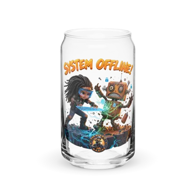System Offline 16oz Can Glass