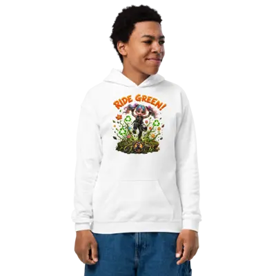 Harper Ride Green Kids Hoodie