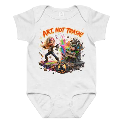 Art Not Trash Baby Grow