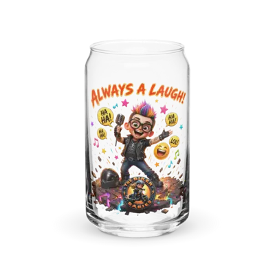 Ethan Always A Laugh 16oz Can Glass