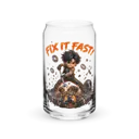 Santiago Fix It Fast 16oz Can Glass