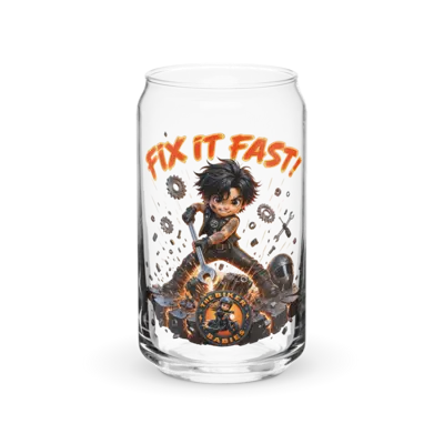 Santiago Fix It Fast 16oz Can Glass