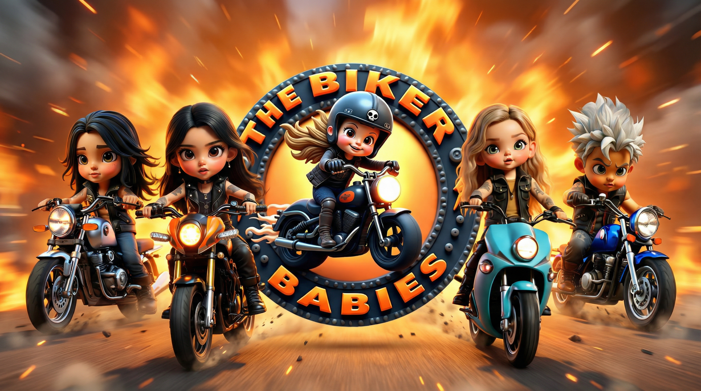 The Biker Babies landscape